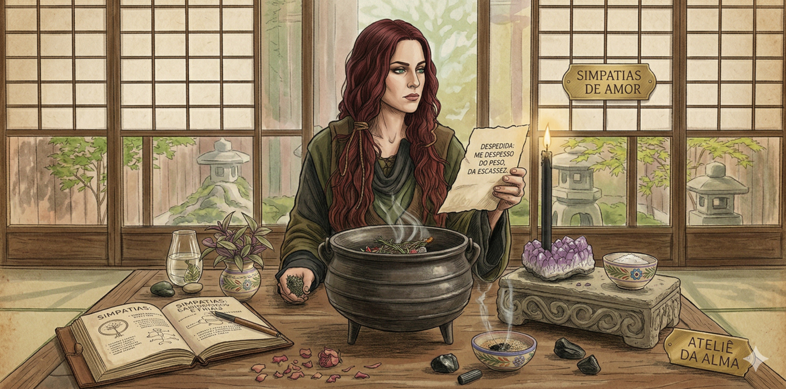 Ritual banimento com fogo.