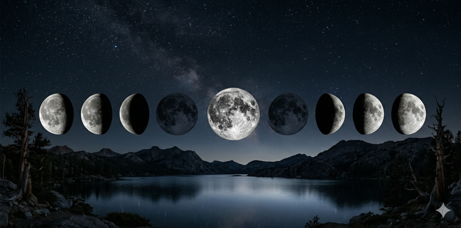 Fases da lua, na magia.